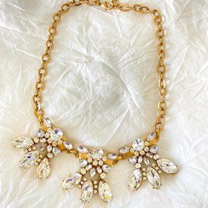 JCREW CLEAR STONES STATEMENT NECKLACE! GORGEOUS!